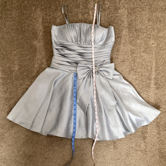 Unknown source vintage Y2K silver/grey mini party dress - Picture 9 of 14